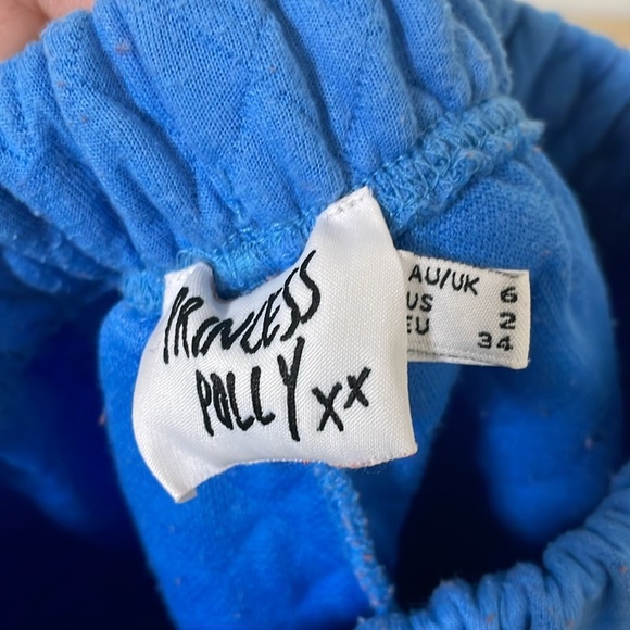 Princess Polly Blue Quilted Sweatpants Size 2 - Picture 6 of 6